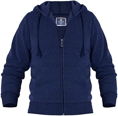Men's Lightweight Full Zip Fleece Hoodie Spring Activewear Sports Jacket - Picture 34 of 48