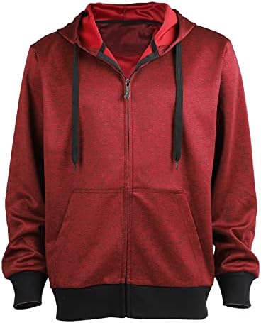 Men's Lightweight Full Zip Fleece Hoodie Spring Activewear Sports Jacket - Picture 42 of 48