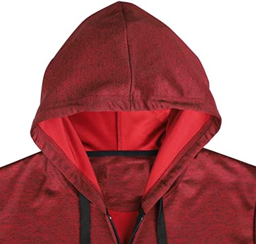 Men's Lightweight Full Zip Fleece Hoodie Spring Activewear Sports Jacket - Picture 45 of 48