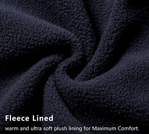 Men's Thick Fleece Crewneck Sweatshirt - Soft Loose Fit Basic Pullover Winter - Picture 56 of 58