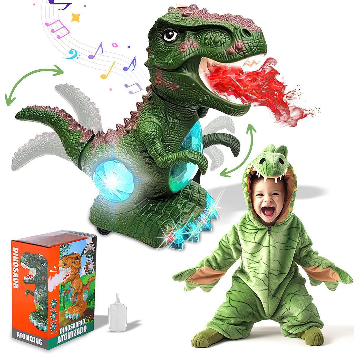 Interactive Kids Electronic Dinosaur Figure with Light, Music, and ...