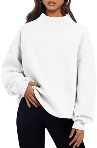Women's 2025 Turtleneck Oversized Sweatshirt Spring Fashion Long Sleeve - Picture 33 of 37