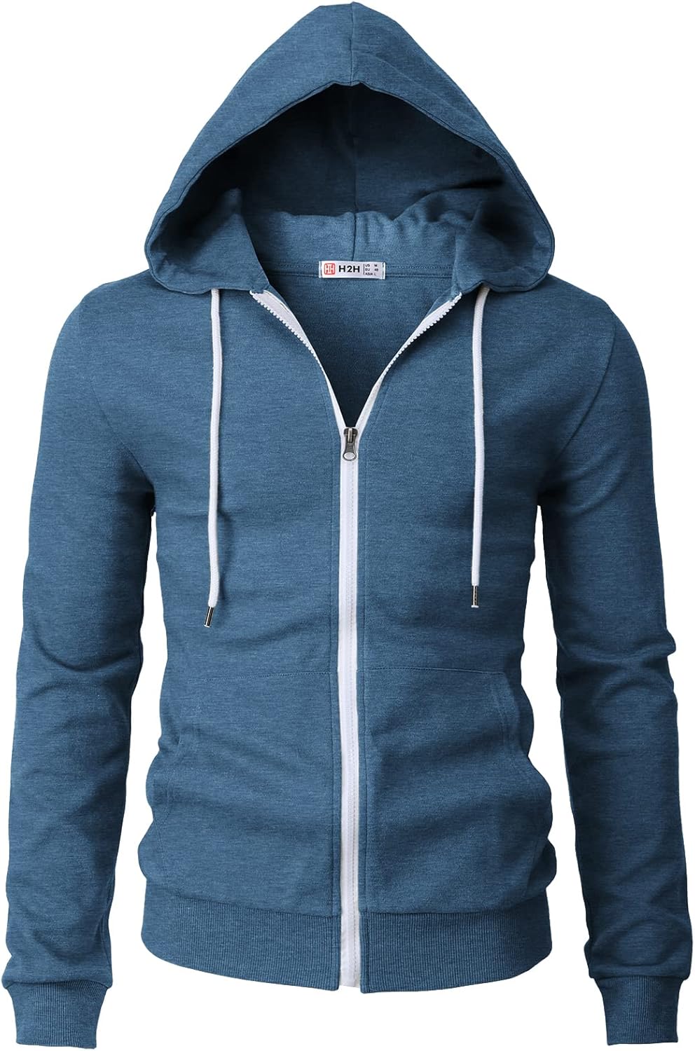 Men's Zip Up Hoodie Lightweight Long Sleeve Basic Slim Fit Cotton SweatShirt - Picture 23 of 201