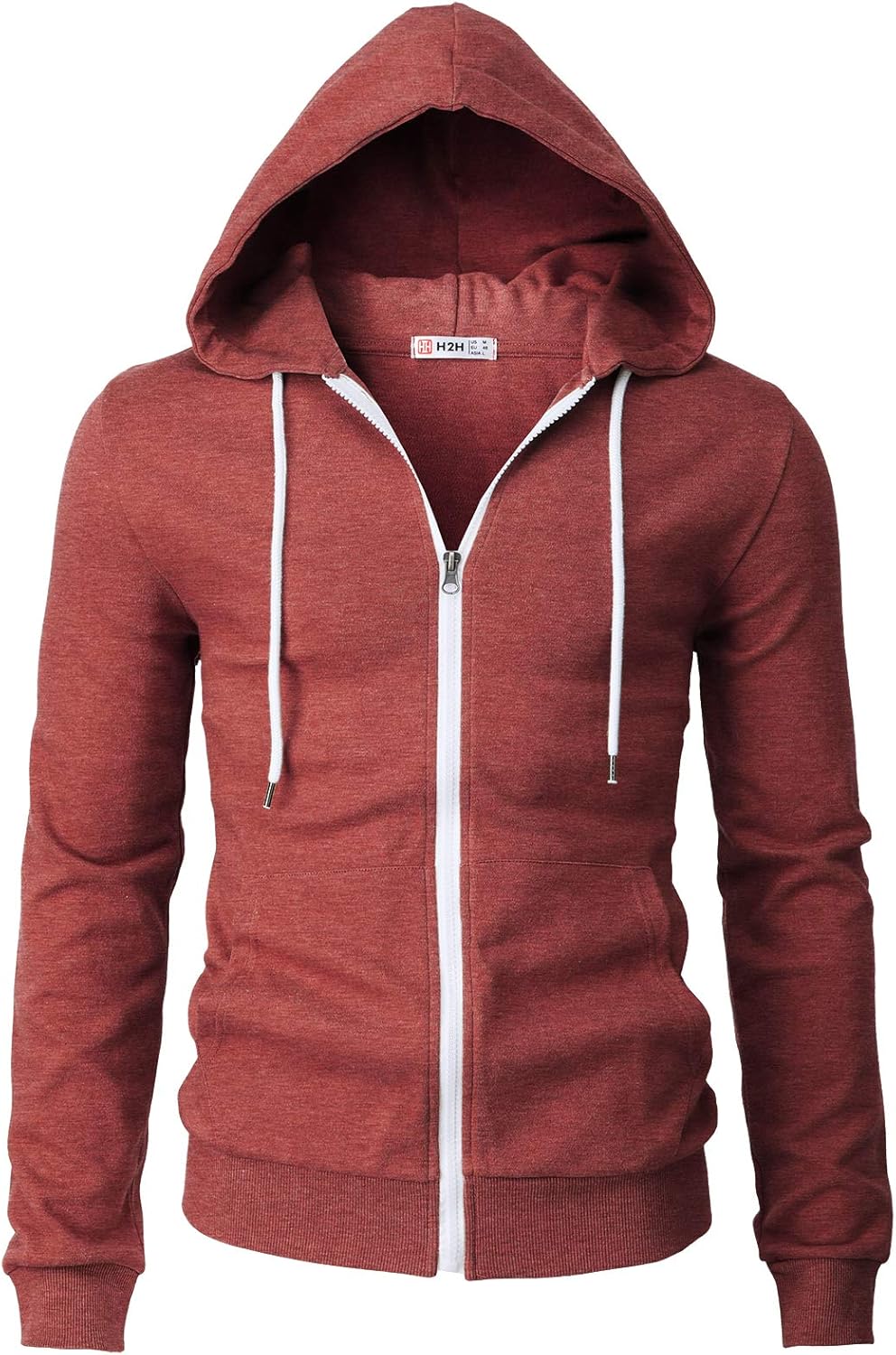 Men's Zip Up Hoodie Lightweight Long Sleeve Basic Slim Fit Cotton SweatShirt - Picture 35 of 201