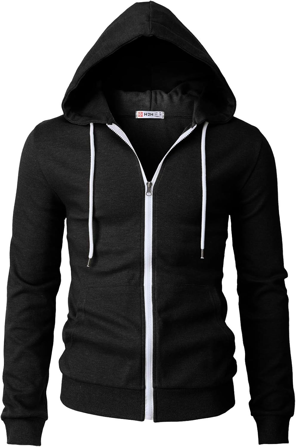 Men's Zip Up Hoodie Lightweight Long Sleeve Basic Slim Fit Cotton SweatShirt - Picture 47 of 201