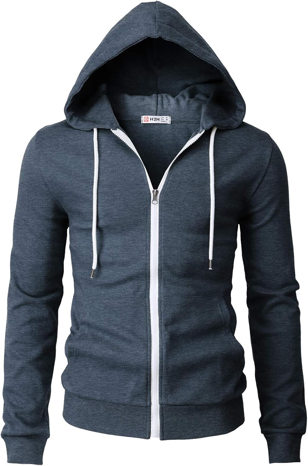 Men's Zip Up Hoodie Lightweight Long Sleeve Basic Slim Fit Cotton SweatShirt - Picture 53 of 201