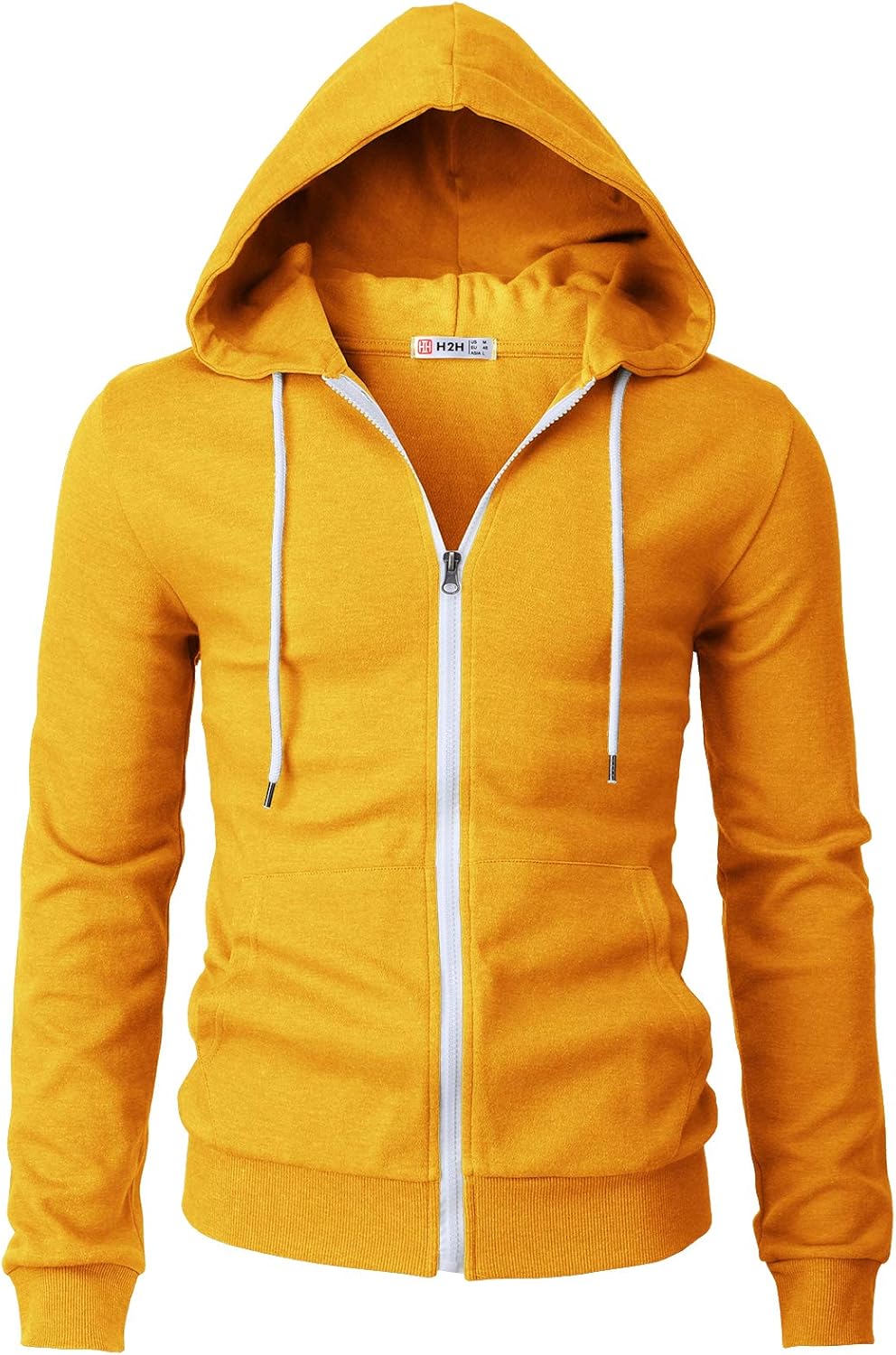 Men's Zip Up Hoodie Lightweight Long Sleeve Basic Slim Fit Cotton SweatShirt - Picture 59 of 201