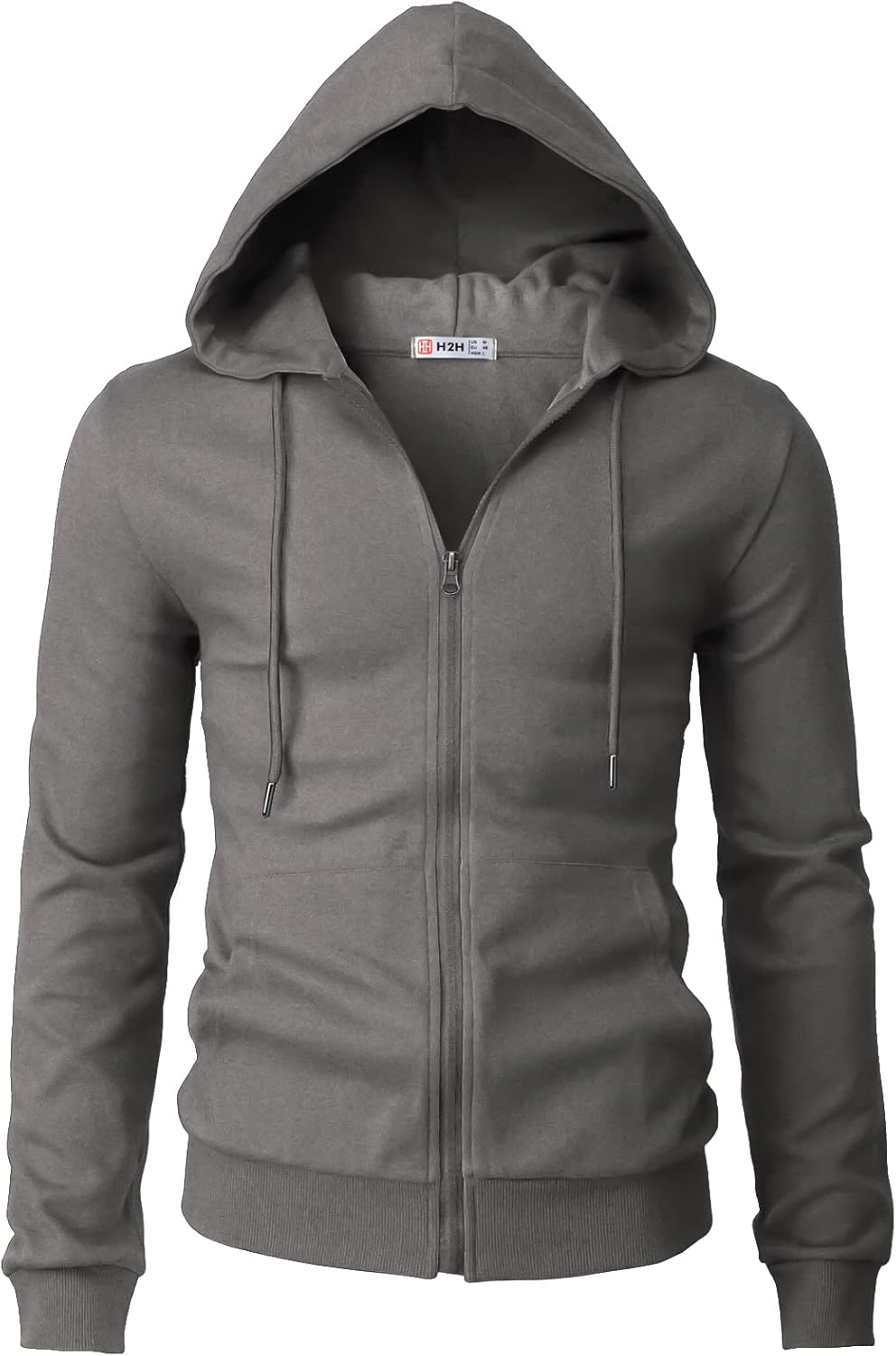 Men's Zip Up Hoodie Lightweight Long Sleeve Basic Slim Fit Cotton SweatShirt - Picture 65 of 201