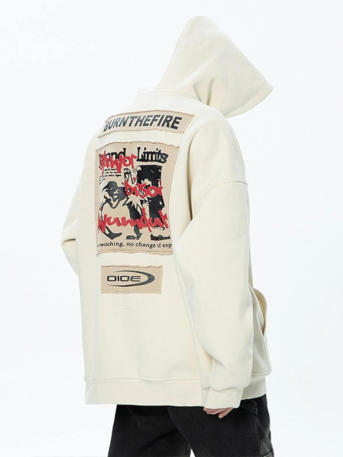 Vintage Graphic Hoodie Pullover - Casual Oversized Long Sleeve Sweatshirt - Picture 47 of 105