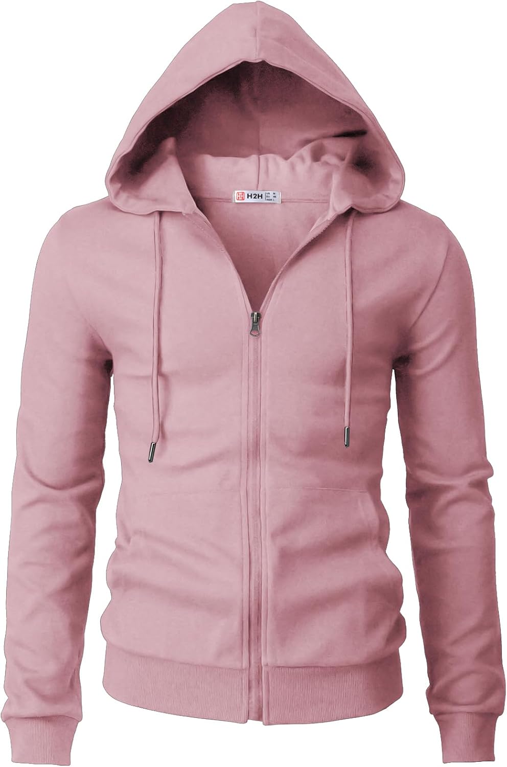 Men's Zip Up Hoodie Lightweight Long Sleeve Basic Slim Fit Cotton SweatShirt - Picture 71 of 201