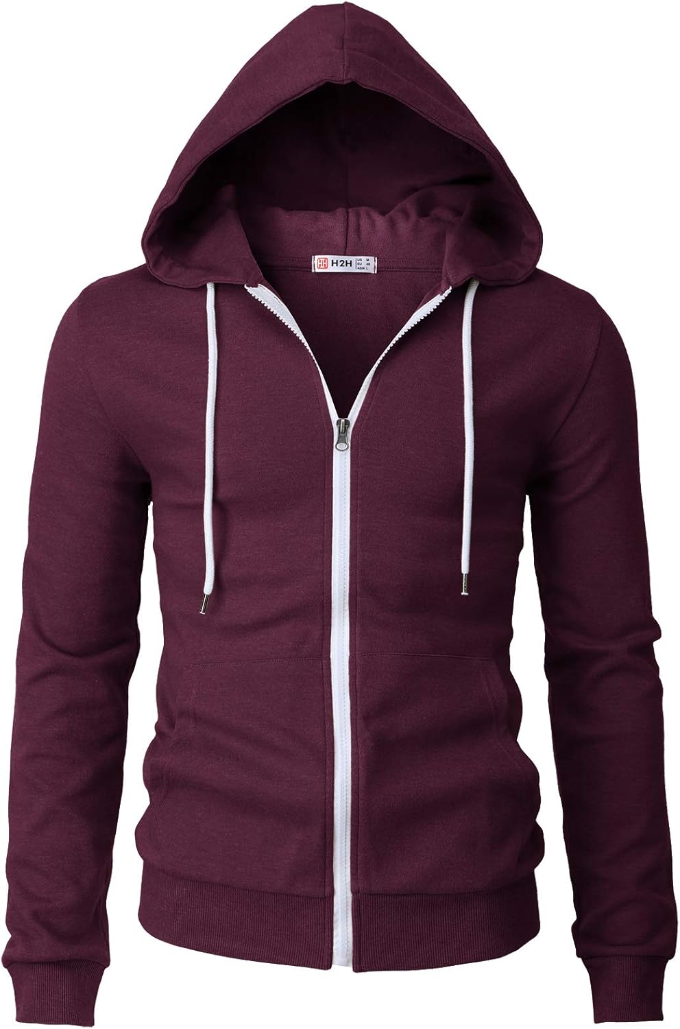 Men's Zip Up Hoodie Lightweight Long Sleeve Basic Slim Fit Cotton SweatShirt - Picture 83 of 201