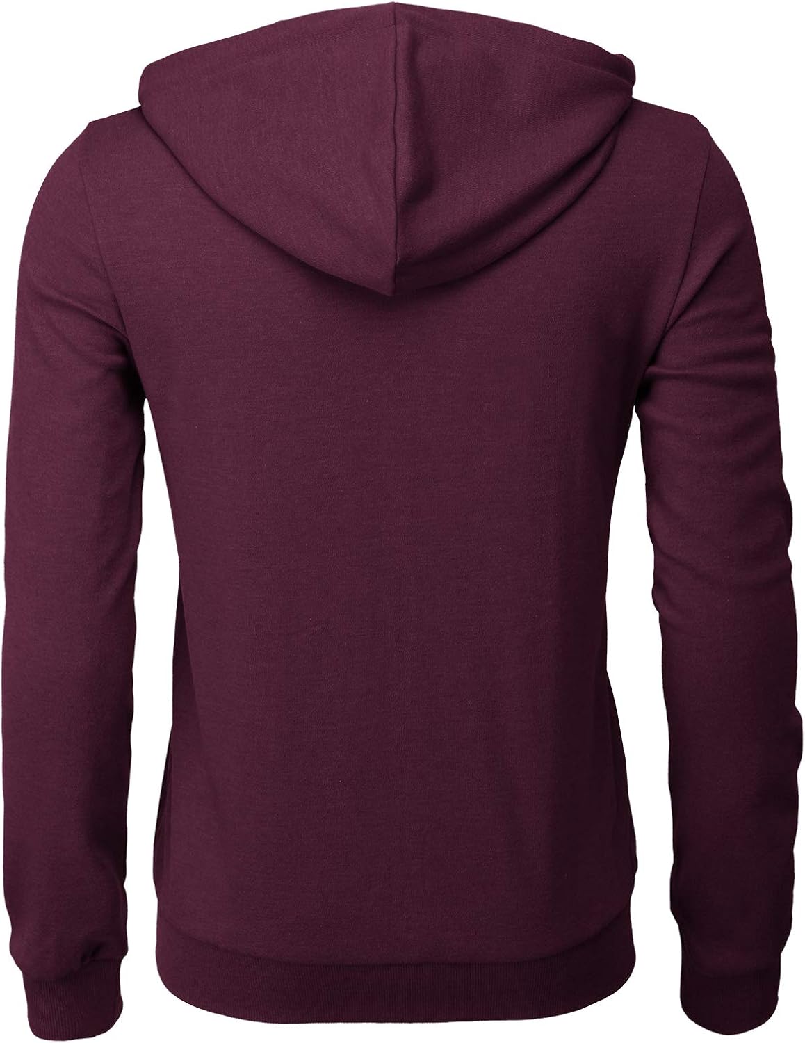 Men's Zip Up Hoodie Lightweight Long Sleeve Basic Slim Fit Cotton SweatShirt - Picture 84 of 201