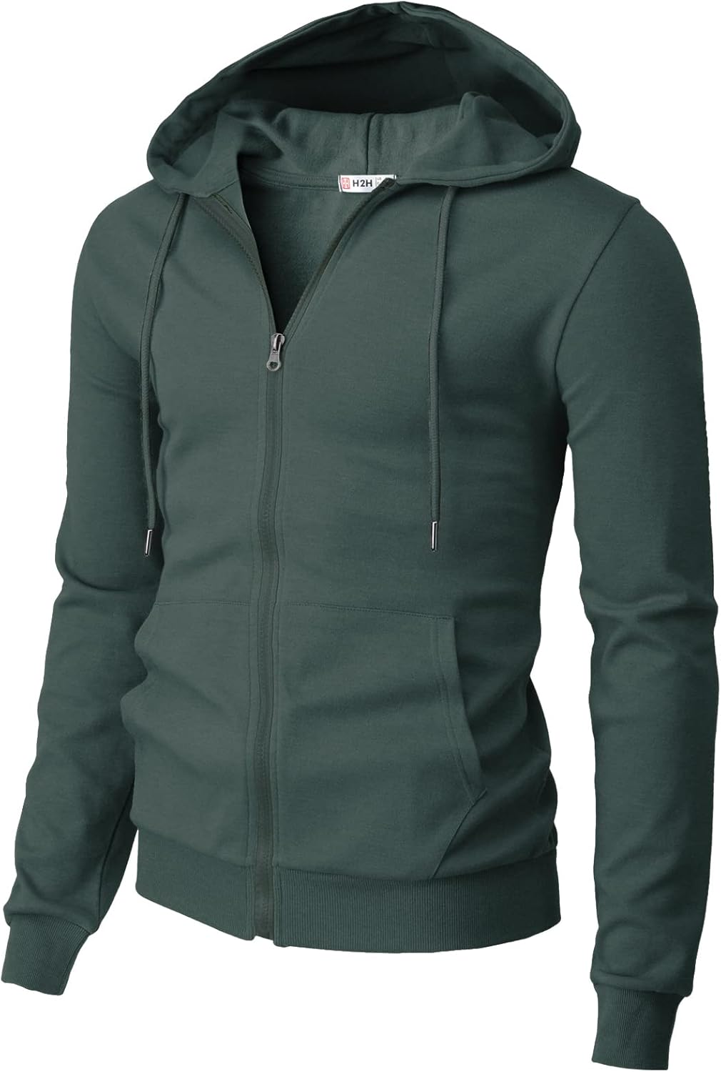 Men's Zip Up Hoodie Lightweight Long Sleeve Basic Slim Fit Cotton SweatShirt - Picture 88 of 201