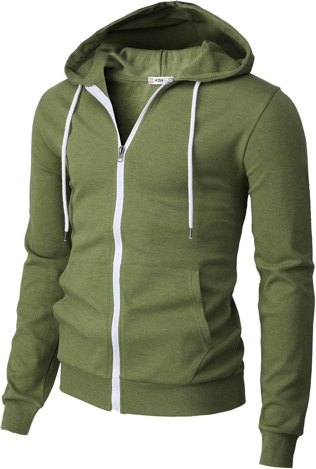 Men's Zip Up Hoodie Lightweight Long Sleeve Basic Slim Fit Cotton SweatShirt - Picture 94 of 201