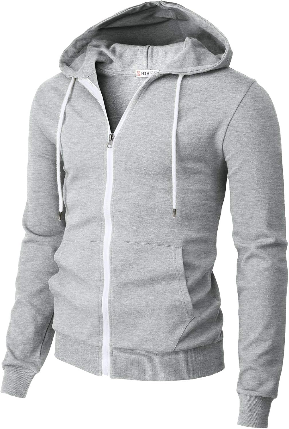Men's Zip Up Hoodie Lightweight Long Sleeve Basic Slim Fit Cotton SweatShirt - Picture 100 of 201