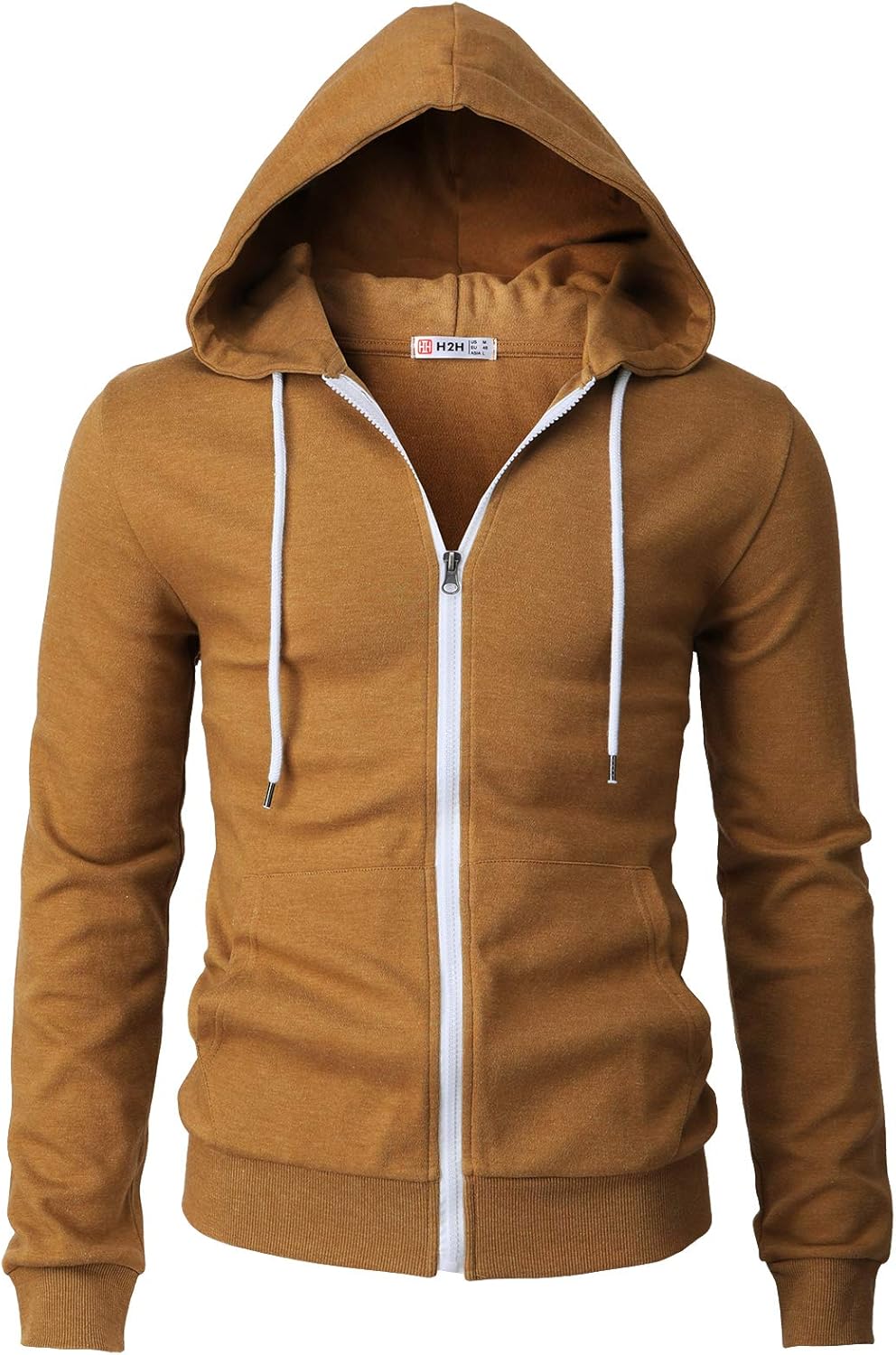 Men's Zip Up Hoodie Lightweight Long Sleeve Basic Slim Fit Cotton SweatShirt - Picture 107 of 201