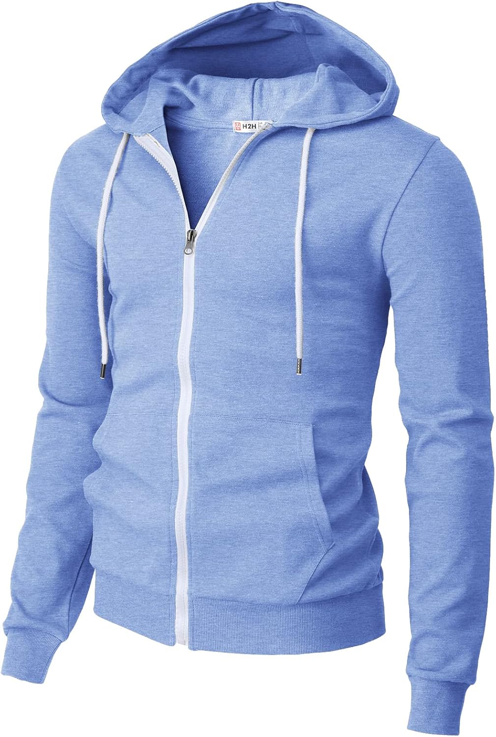 Men's Zip Up Hoodie Lightweight Long Sleeve Basic Slim Fit Cotton SweatShirt - Picture 124 of 201