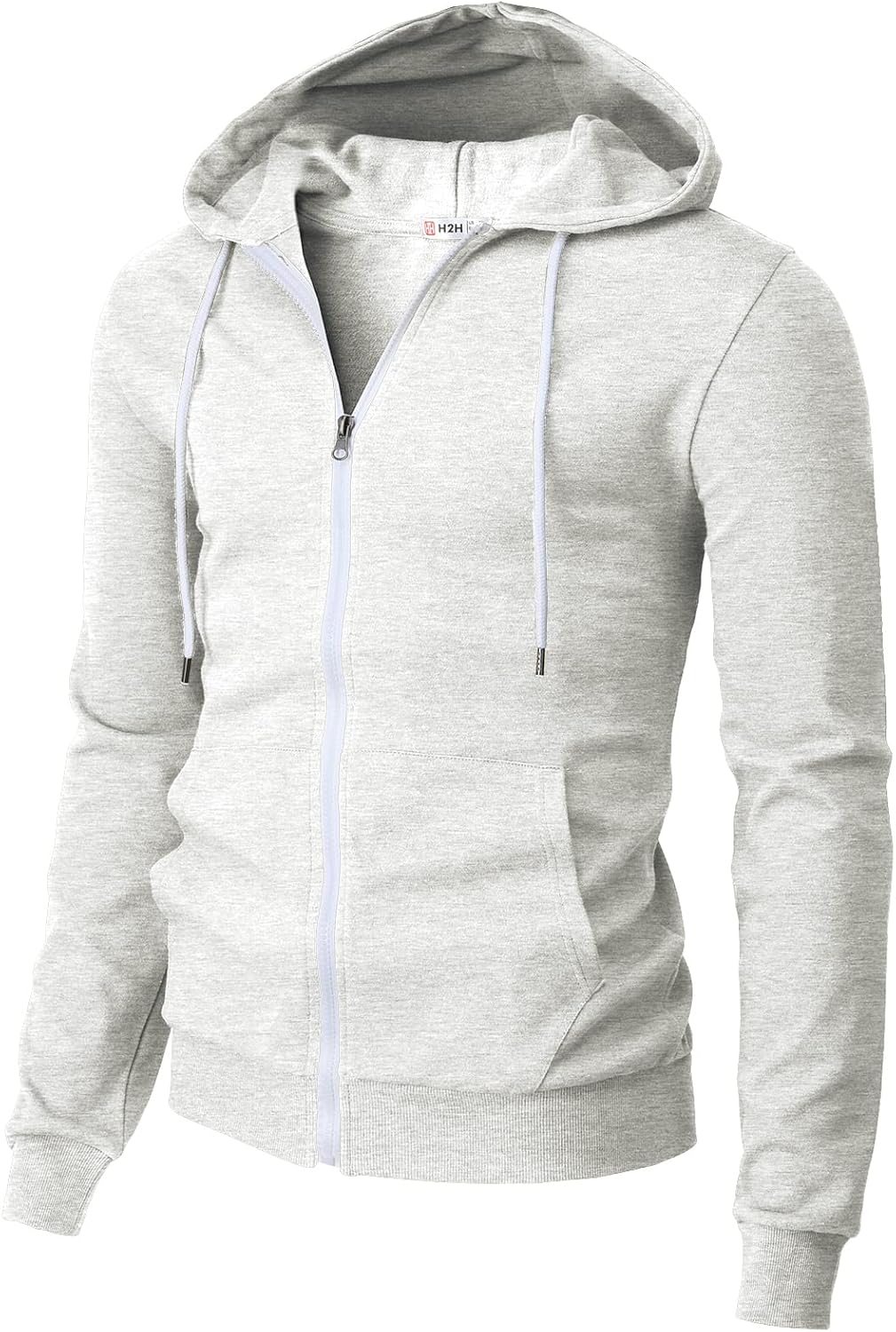Men's Zip Up Hoodie Lightweight Long Sleeve Basic Slim Fit Cotton SweatShirt - Picture 130 of 201
