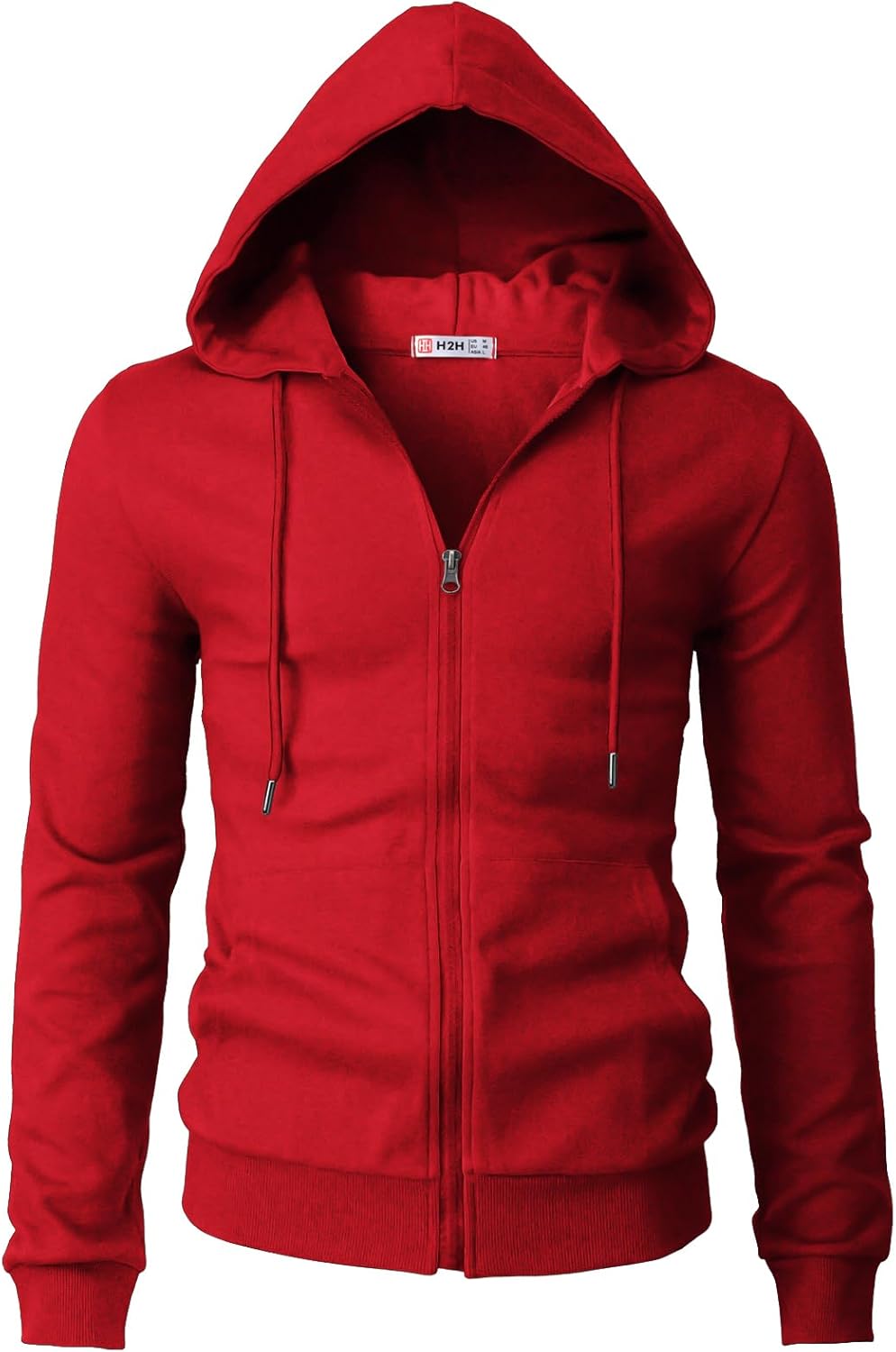 Men's Zip Up Hoodie Lightweight Long Sleeve Basic Slim Fit Cotton SweatShirt - Picture 137 of 201
