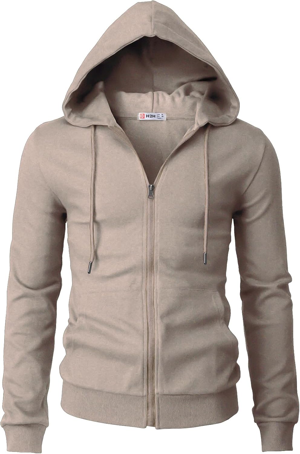 Men's Zip Up Hoodie Lightweight Long Sleeve Basic Slim Fit Cotton SweatShirt - Picture 143 of 201