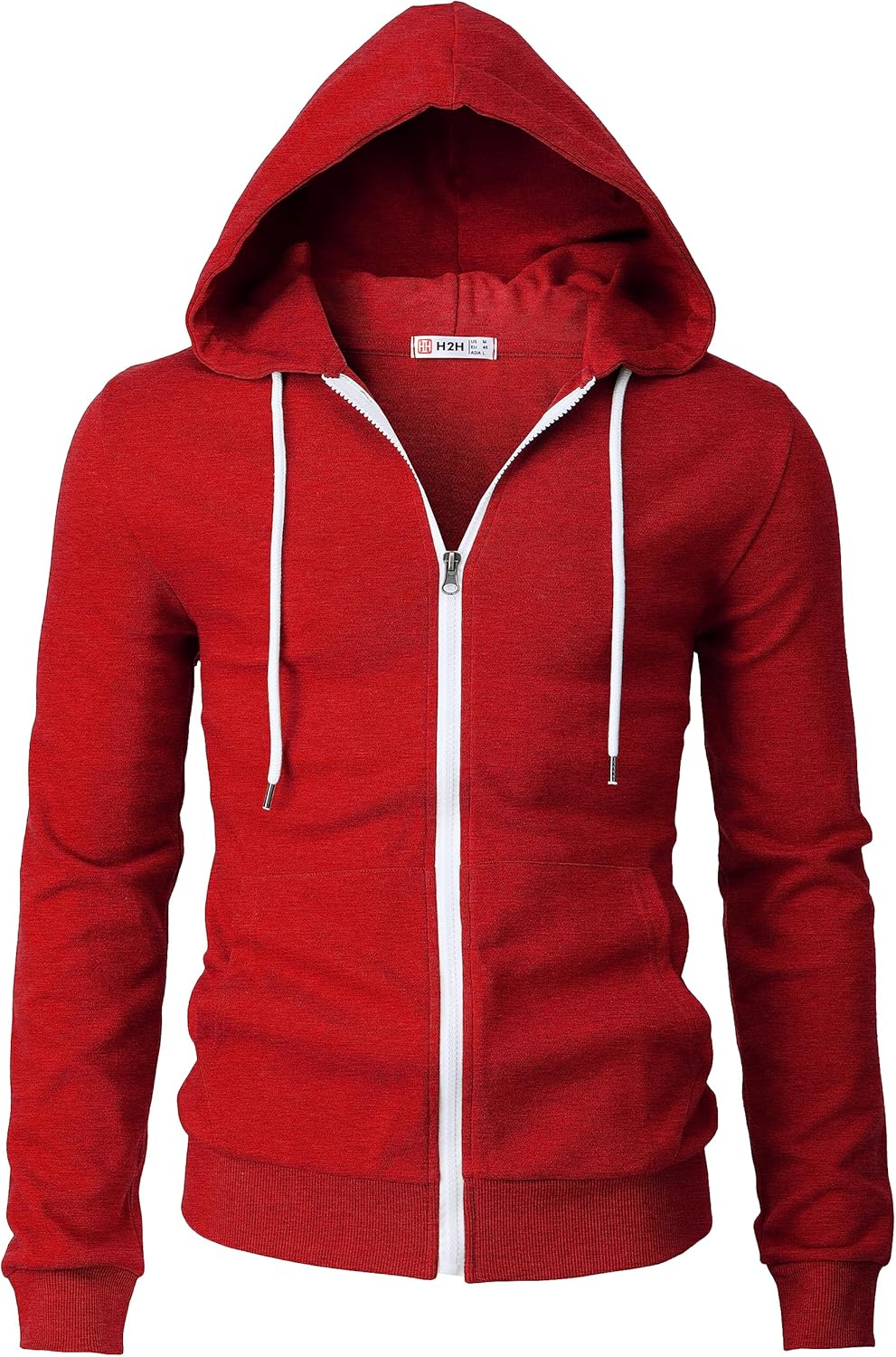 Men's Zip Up Hoodie Lightweight Long Sleeve Basic Slim Fit Cotton SweatShirt - Picture 149 of 201