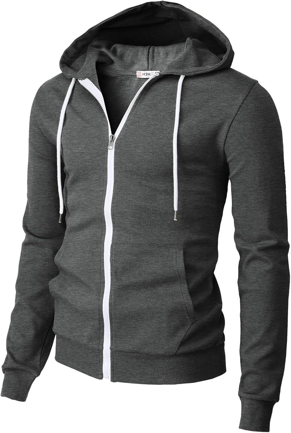 Men's Zip Up Hoodie Lightweight Long Sleeve Basic Slim Fit Cotton SweatShirt - Picture 154 of 201