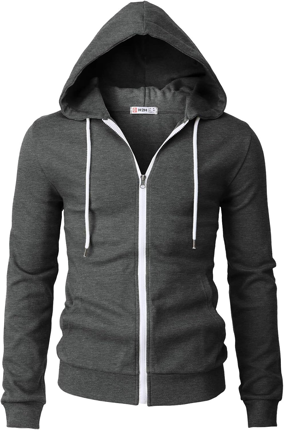 Men's Zip Up Hoodie Lightweight Long Sleeve Basic Slim Fit Cotton SweatShirt - Picture 155 of 201