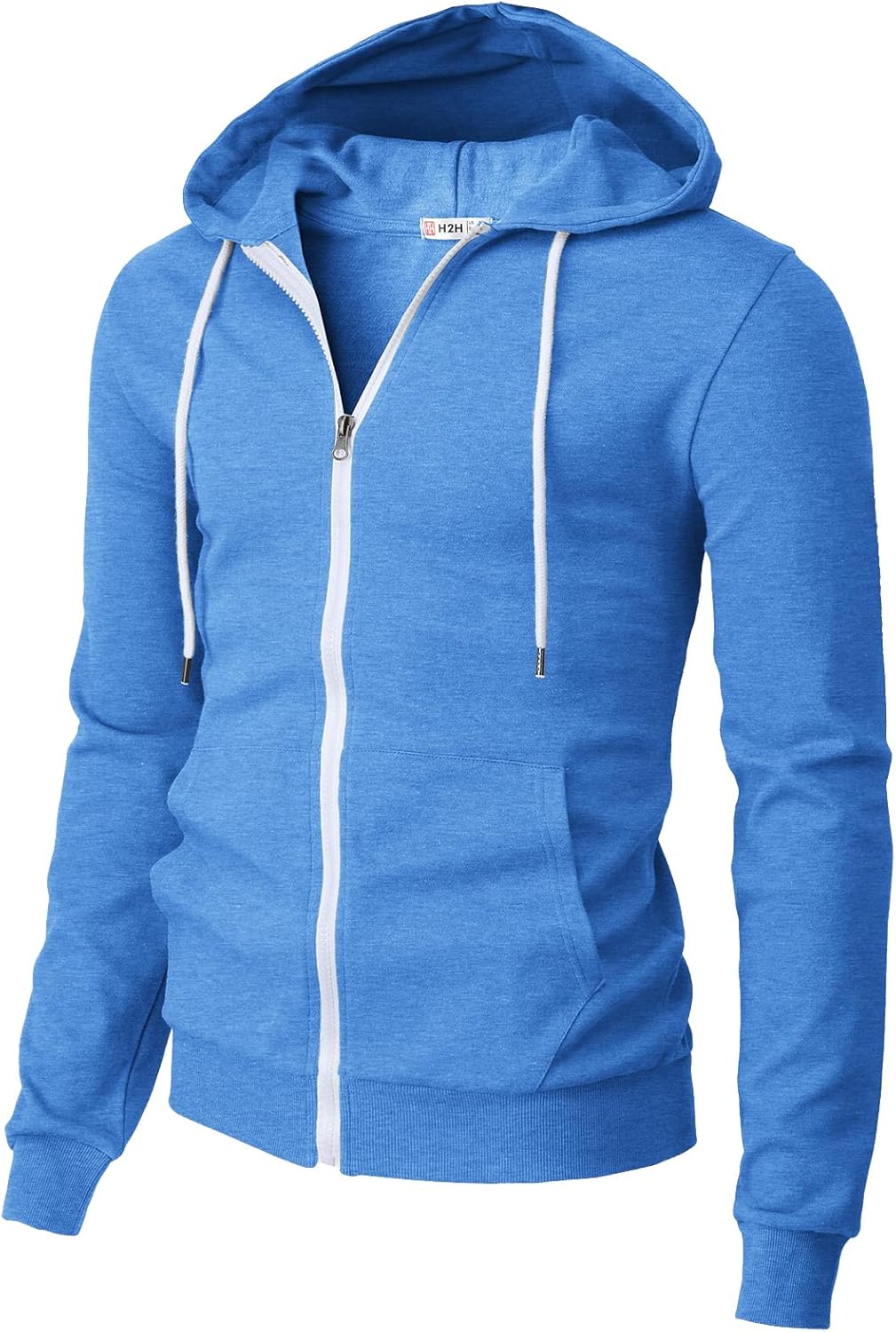 Men's Zip Up Hoodie Lightweight Long Sleeve Basic Slim Fit Cotton SweatShirt - Picture 160 of 201