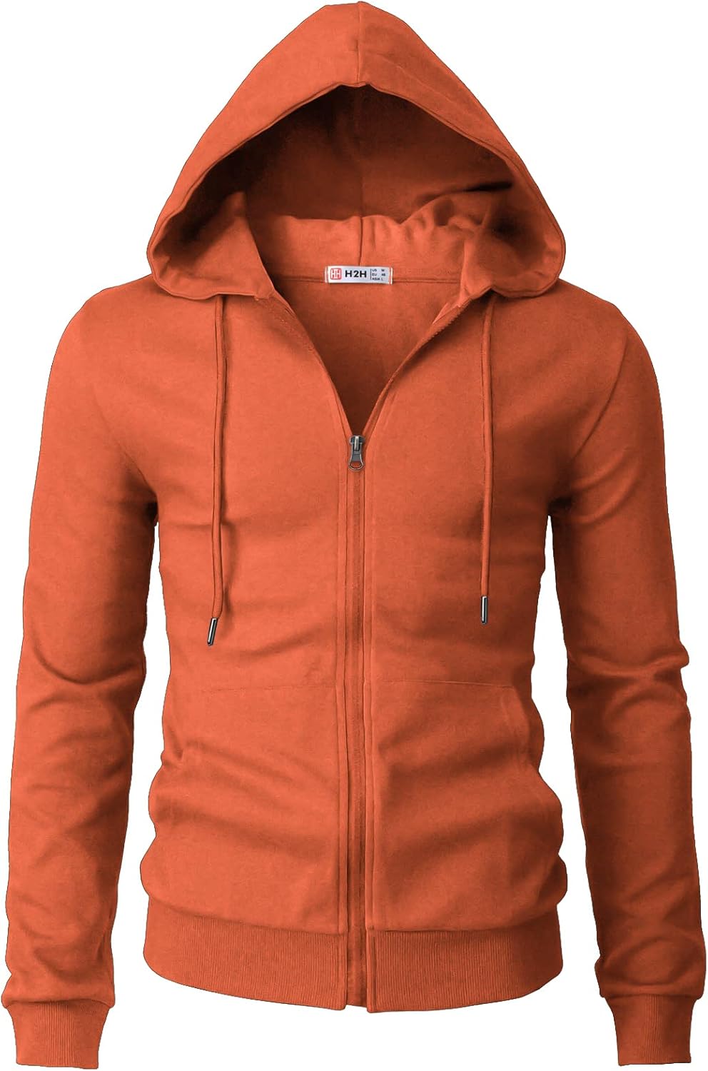Men's Zip Up Hoodie Lightweight Long Sleeve Basic Slim Fit Cotton SweatShirt - Picture 167 of 201
