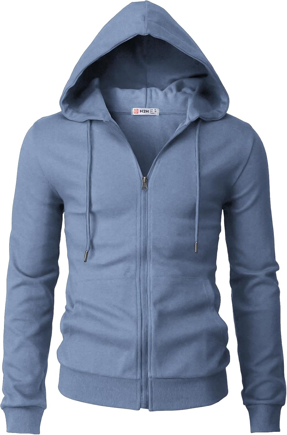 Men's Zip Up Hoodie Lightweight Long Sleeve Basic Slim Fit Cotton SweatShirt - Picture 173 of 201