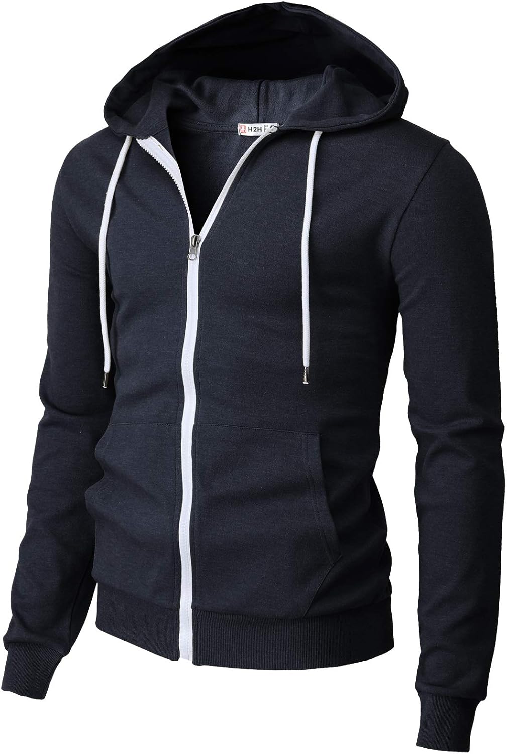 Men's Zip Up Hoodie Lightweight Long Sleeve Basic Slim Fit Cotton SweatShirt - Picture 178 of 201
