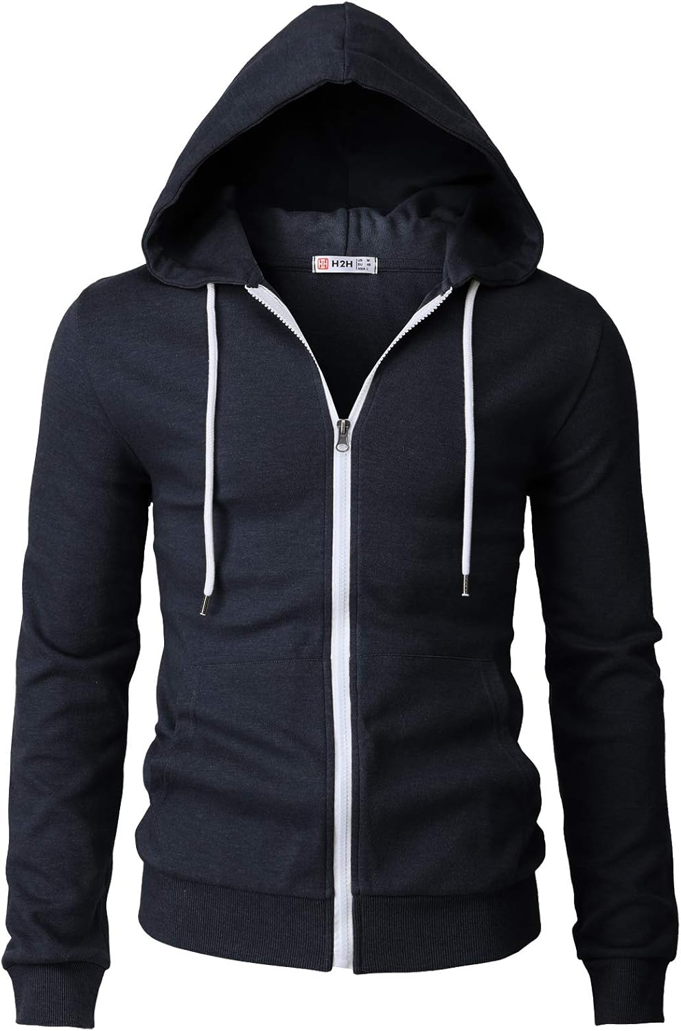 Men's Zip Up Hoodie Lightweight Long Sleeve Basic Slim Fit Cotton SweatShirt - Picture 179 of 201