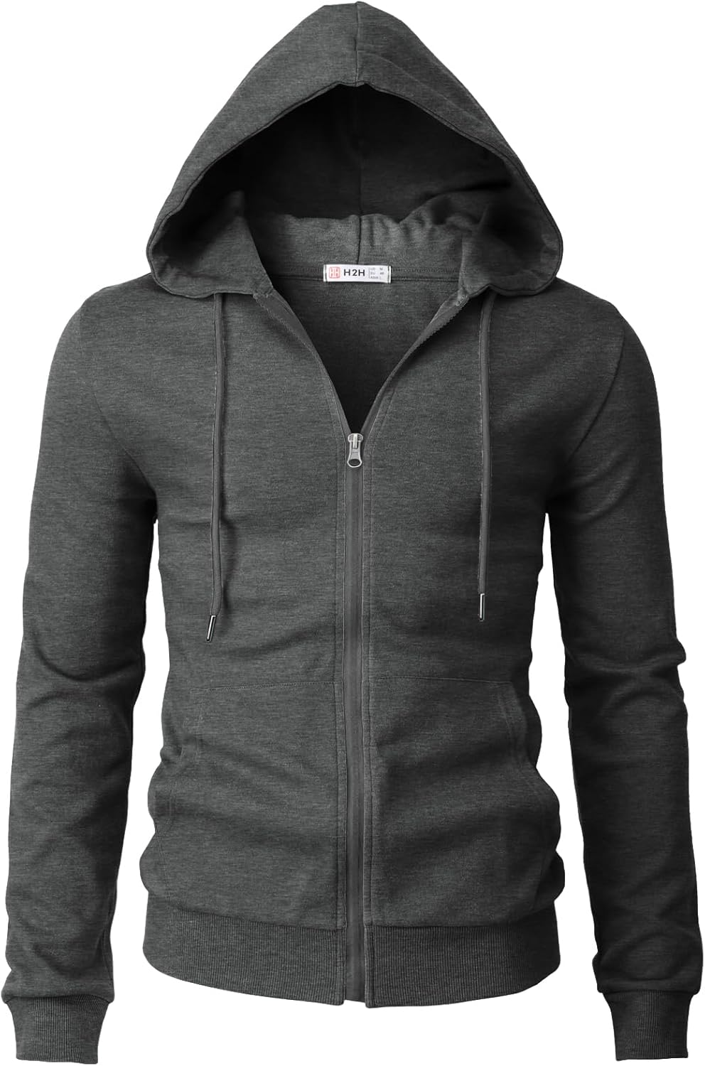 Men's Zip Up Hoodie Lightweight Long Sleeve Basic Slim Fit Cotton SweatShirt - Picture 185 of 201