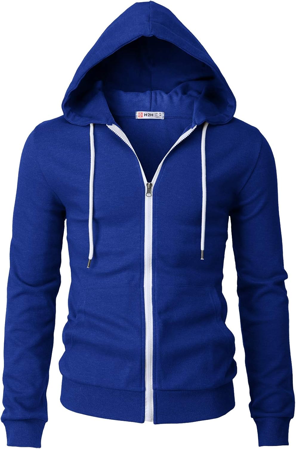 Men's Zip Up Hoodie Lightweight Long Sleeve Basic Slim Fit Cotton SweatShirt - Picture 191 of 201