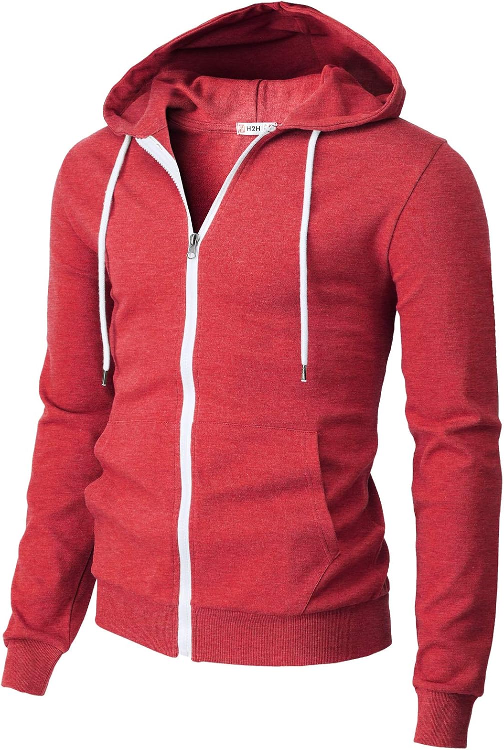 Men's Zip Up Hoodie Lightweight Long Sleeve Basic Slim Fit Cotton SweatShirt - Picture 196 of 201