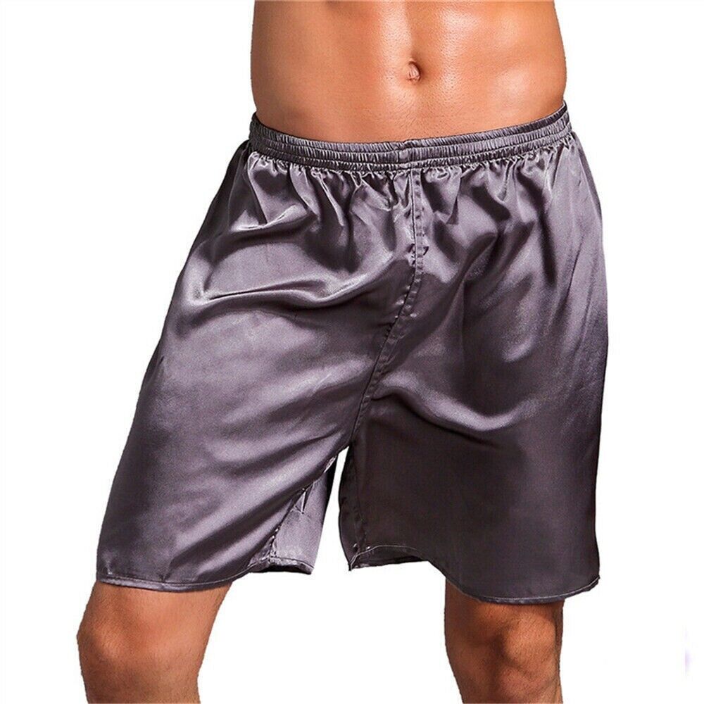 Underwear Shorts Mens Boxer SPA Pajamas Comfy Sleepwear PJS Satin Silk - Picture 22 of 22