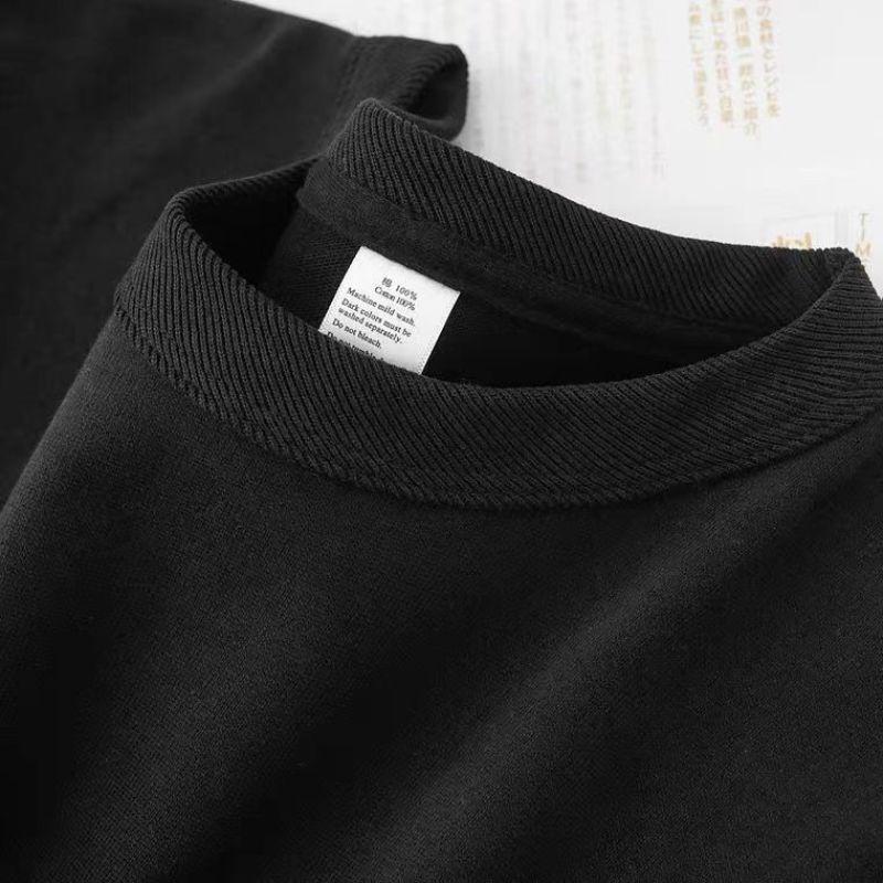 Loose T Shirt Men's Casual Basic Short Sleeved Tops Cotton Solid Round Neck Tees - Picture 24 of 27