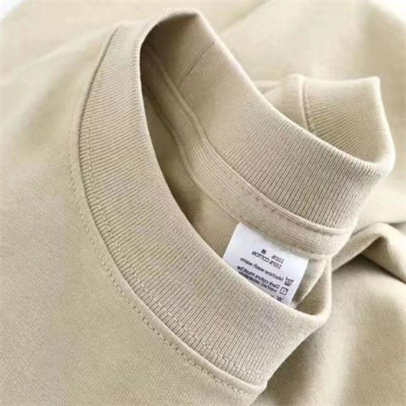 Loose T Shirt Men's Casual Basic Short Sleeved Tops Cotton Solid Round Neck Tees - Picture 20 of 27
