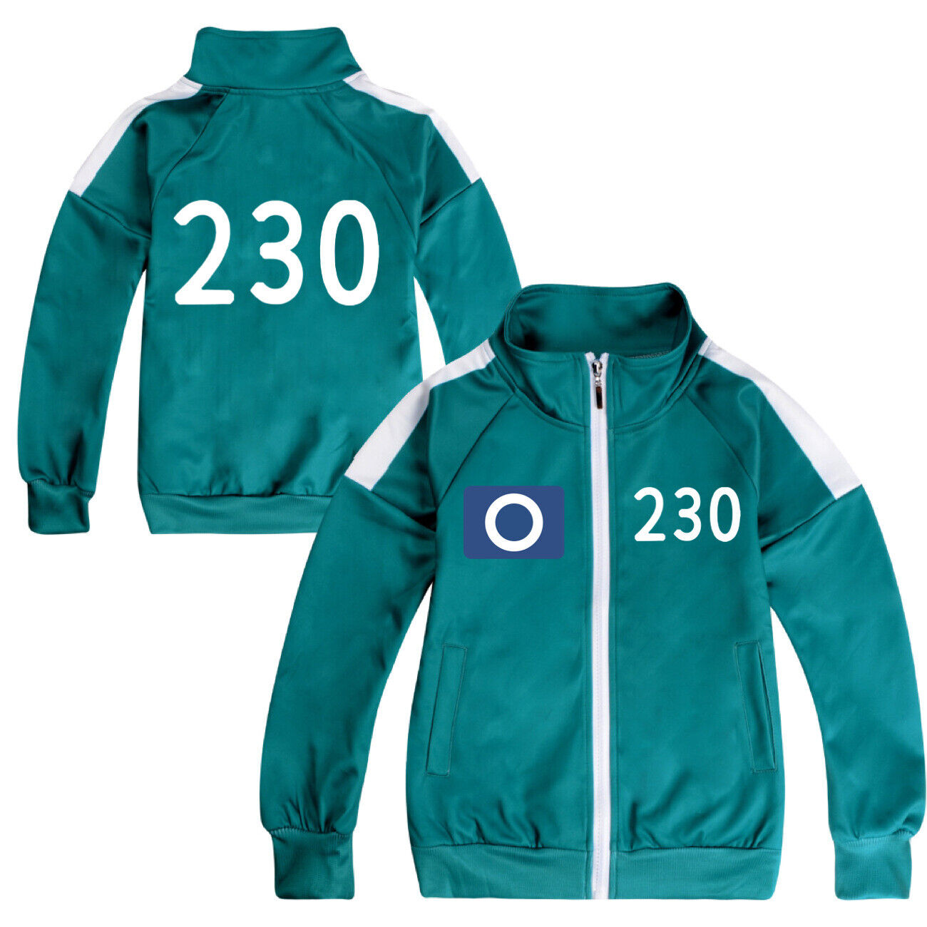 Kids Boys Girls Squid Game Cosplay Zipper Sweatshirts T shirt Tops Jackets