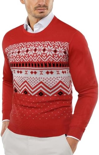 Men's Crew Neck Sweater Slim Lightweight Sweatshirts Knitted Pullover for Casual - Picture 40 of 142