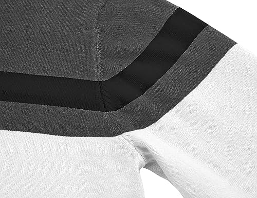 Men's Crew Neck Sweater Slim Lightweight Sweatshirts Knitted Pullover for Casual - Picture 55 of 142