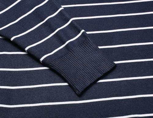 Men's Crew Neck Sweater Slim Lightweight Sweatshirts Knitted Pullover for Casual - Picture 61 of 142