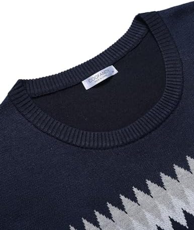 Men's Crew Neck Sweater Slim Lightweight Sweatshirts Knitted Pullover for Casual - Picture 65 of 142