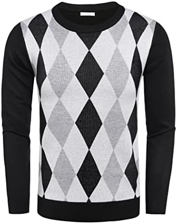 Men's Crew Neck Sweater Slim Lightweight Sweatshirts Knitted Pullover for Casual - Picture 76 of 142