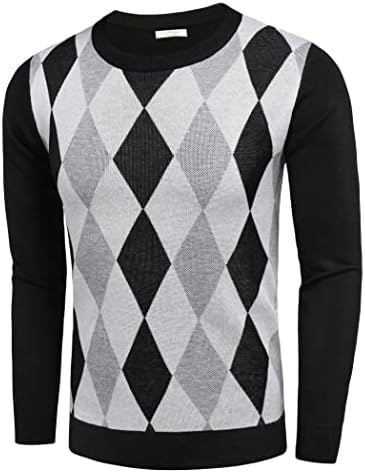 Men's Crew Neck Sweater Slim Lightweight Sweatshirts Knitted Pullover for Casual - Picture 77 of 142