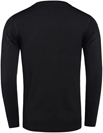 Men's Crew Neck Sweater Slim Lightweight Sweatshirts Knitted Pullover for Casual - Picture 78 of 142