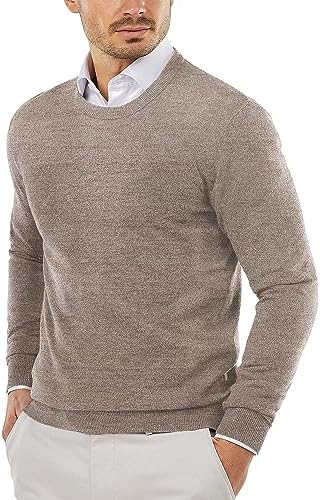 Men's Crew Neck Sweater Slim Lightweight Sweatshirts Knitted Pullover for Casual - Picture 86 of 142