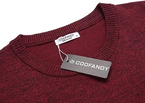 Men's Crew Neck Sweater Slim Lightweight Sweatshirts Knitted Pullover for Casual - Picture 109 of 142