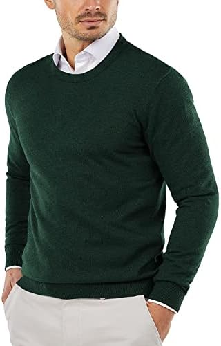 Men's Crew Neck Sweater Slim Lightweight Sweatshirts Knitted Pullover for Casual - Picture 122 of 142