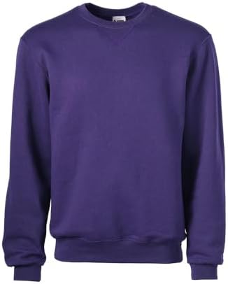 Men's Workout Fleece Crewneck Sweatshirt Lightweight Warm Moisture Outdoor Top - Picture 20 of 24
